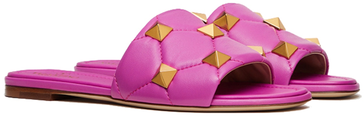(W) Valentino Roman Stud Sandal Flat 'Pink' VW2S0BK4ZCG55U Order (W) Valentino Roman Stud Sandal Flat 'Pink' VW2S0BK4ZCG55U