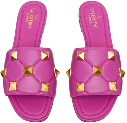 (W) Valentino Roman Stud Sandal Flat 'Pink' VW2S0BK4ZCG55U Lookbook (W) Valentino Roman Stud Sandal Flat 'Pink' VW2S0BK4ZCG55U