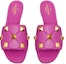 Lookbook (W) Valentino Roman Stud Sandal Flat 'Pink' VW2S0BK4ZCG55U
