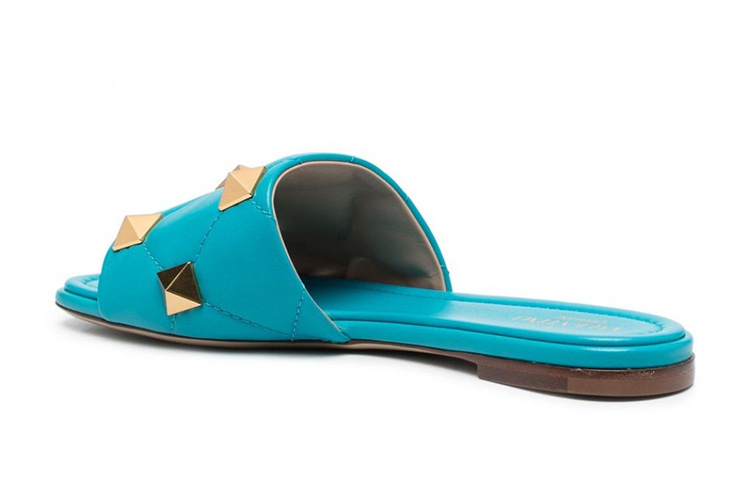 (W) Valentino Roman Stud Flat Sneaker 'Blue' 圖 3