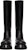 (W) Valentino Roman Stud High-Top 'Black Calfskin' Kulit Hitam Tinggi WW0S0DB3NKD0NO