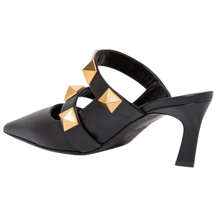 Lookbook 華倫天奴 Roman Stud 小牛皮高跟鞋 女款 黑色