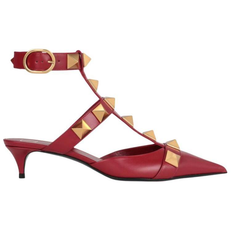 (W) Valentino Roman Stud High Heel 'Red' 圖 2