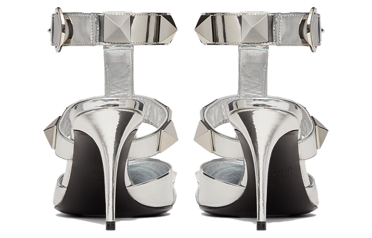 (W) Valentino Roman Stud High Heel 'Silver Buckle Studded' 圖 4