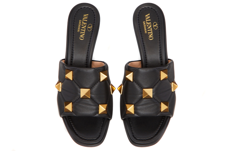 (W) Valentino Roman Stud High Heels 'Elegant Black' 圖 3