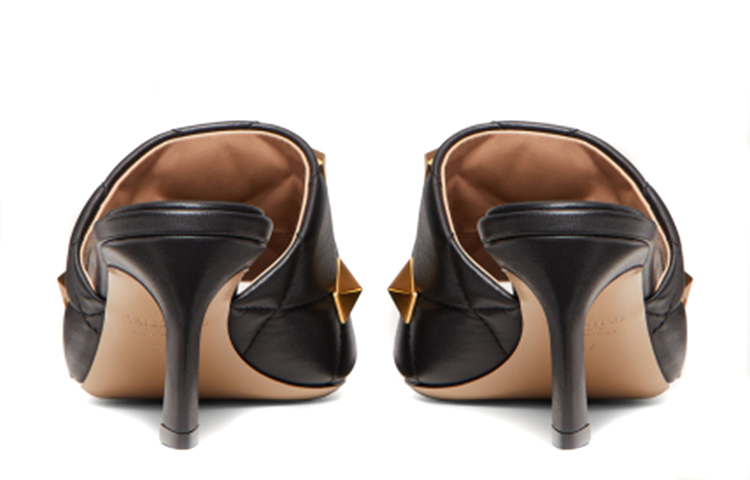 (W) Valentino Roman Stud High Heels 'Elegant Black' 圖 4