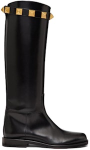(W) Valentino Bota Alta Roman Stud 'Cuero Negro' 1W2S0ER5ZWM0NO Order (W) Valentino Bota Alta Roman Stud 'Cuero Negro' 1W2S0ER5ZWM0NO