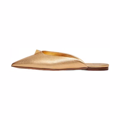 (W) Valentino Roman Stud Metallic Mules 'Gold'