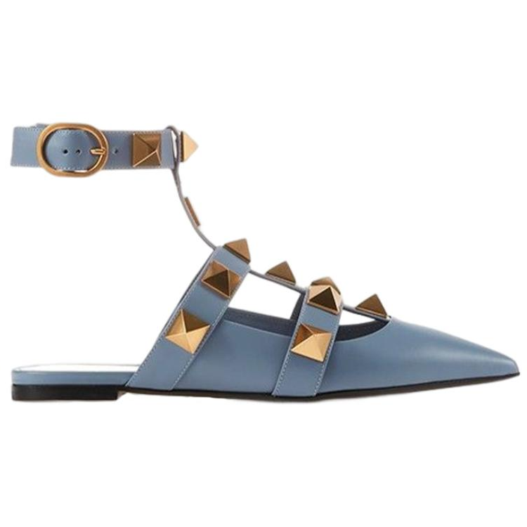 (W) Valentino Roman Stud Slide 'Mist Blue' 圖 5