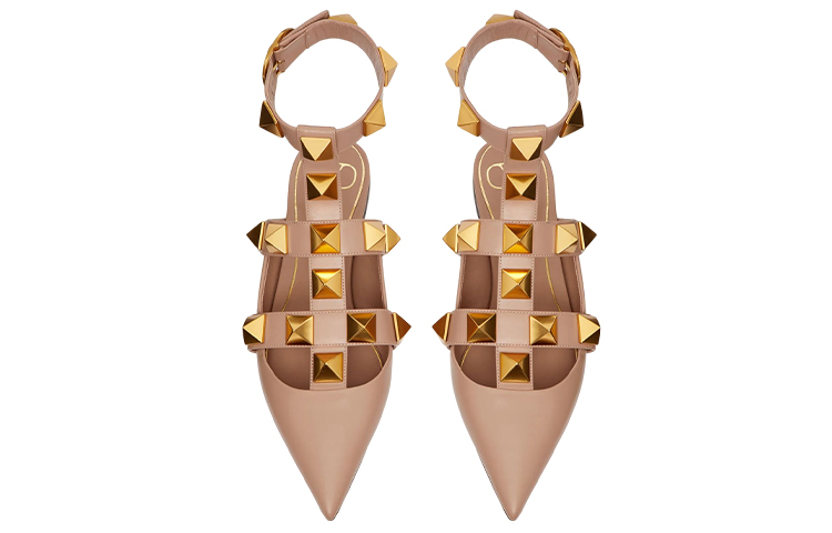 (W) Valentino Roman Stud Slide 'Rose Aubergine' 圖 3