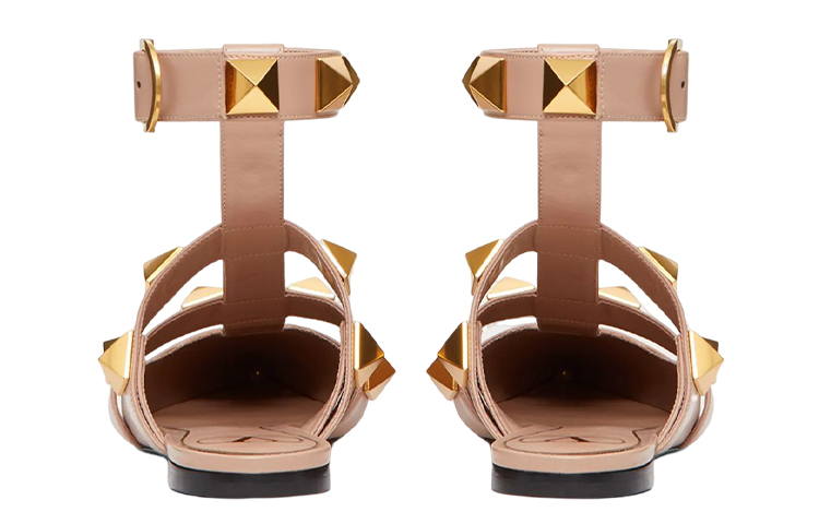 (W) Valentino Roman Stud Slide 'Rose Aubergine' 圖 4