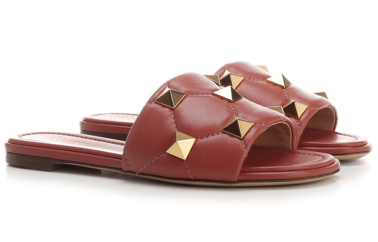 (W) Valentino Roman Stud Slipper 'Red' 圖 3