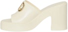 Buy (Women) Valentino Rubber Logo Block Heel Slide 'White Fashion' 2W2S0FU8WFU098
