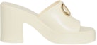 Order (Women) Valentino Rubber Logo Block Heel Slide 'White Fashion' 2W2S0FU8WFU098