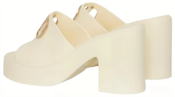 Purchase (W) (女性用)ヴァレンティノ ラバーロゴ ブロックヒール スライド 'ホワイトファッション' 2W2S0FU8WFU098