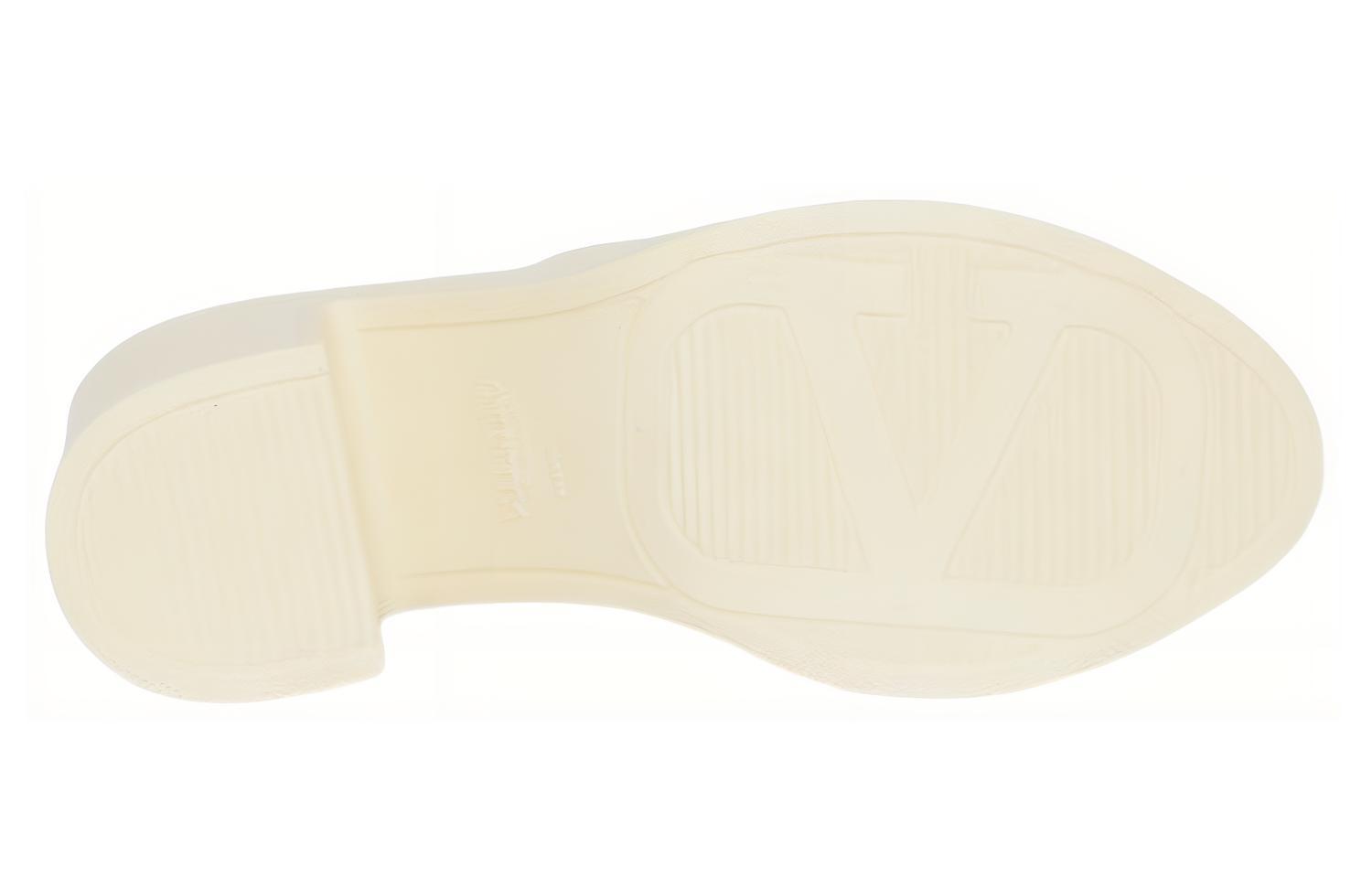 Details for (Women) Valentino Rubber Logo Block Heel Slide 'White Fashion' 2W2S0FU8WFU098