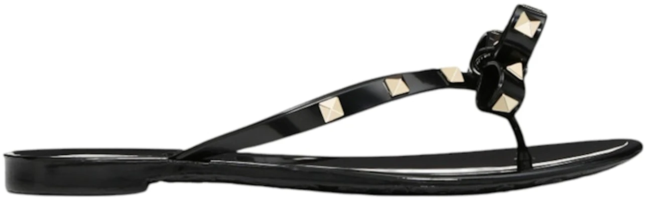 (Women) Valentino Rubber Rockstud Thong Sandals Black ZW2S0552PVS0NO Buy (Women) Valentino Rubber Rockstud Thong Sandals Black ZW2S0552PVS0NO