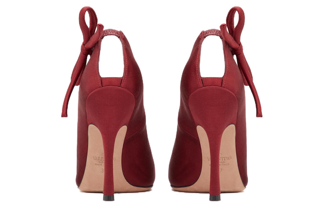 (W) Valentino Satin High Heels 'Chestnut' 圖 4