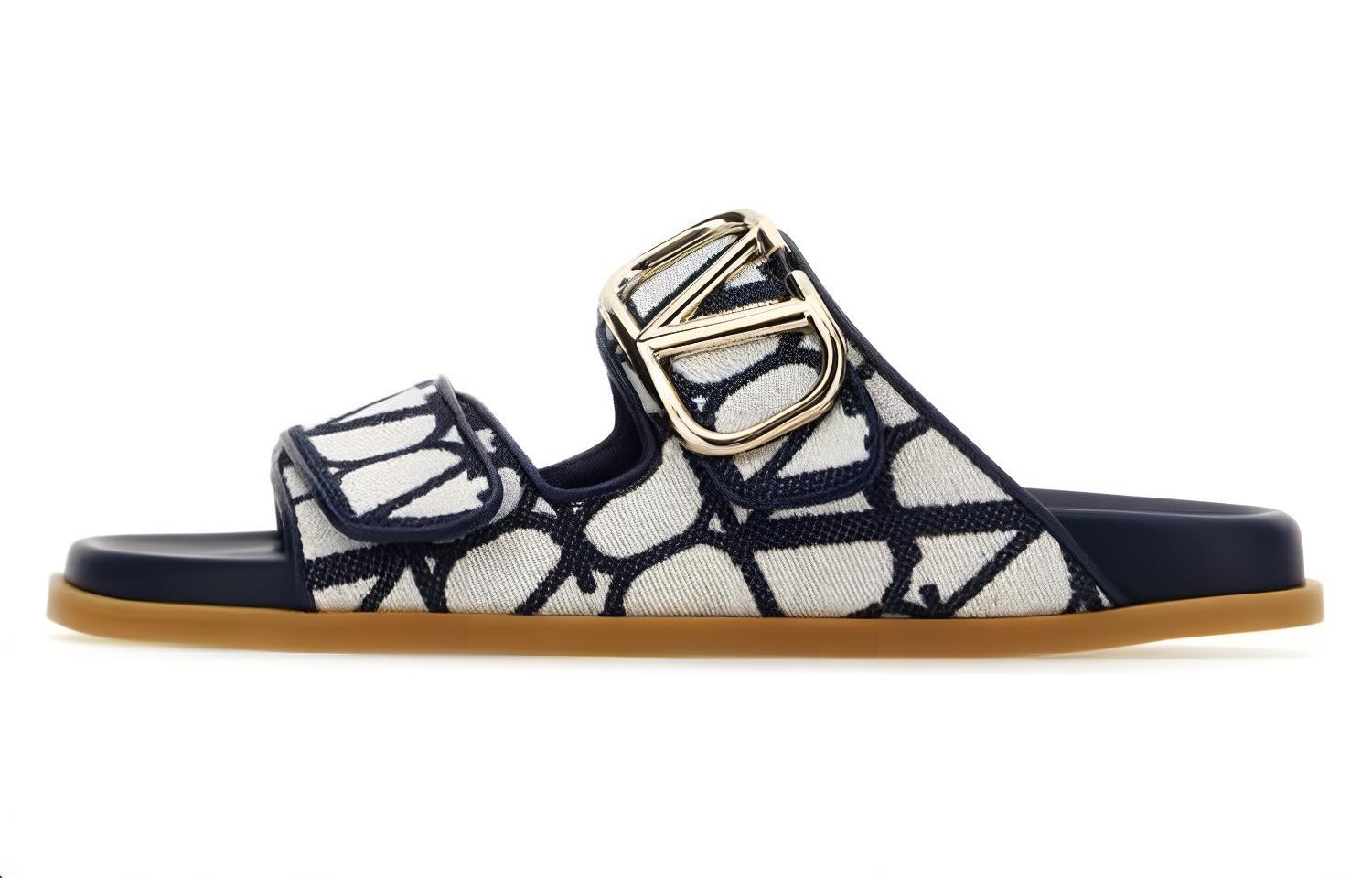 (W) Valentino Slide 'Deep Blue'