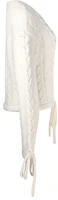 Purchase (Women) Valentino Solid Knit Pullover Sweater White SS21 Collection WR3KC07W647E01