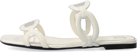 (Women) Valentino Square Toe Slip-On Slides Ivory 'White' 2W2S0GK2LMYV3Q (Women) Valentino Square Toe Slip-On Slides Ivory 'White' 2W2S0GK2LMYV3Q