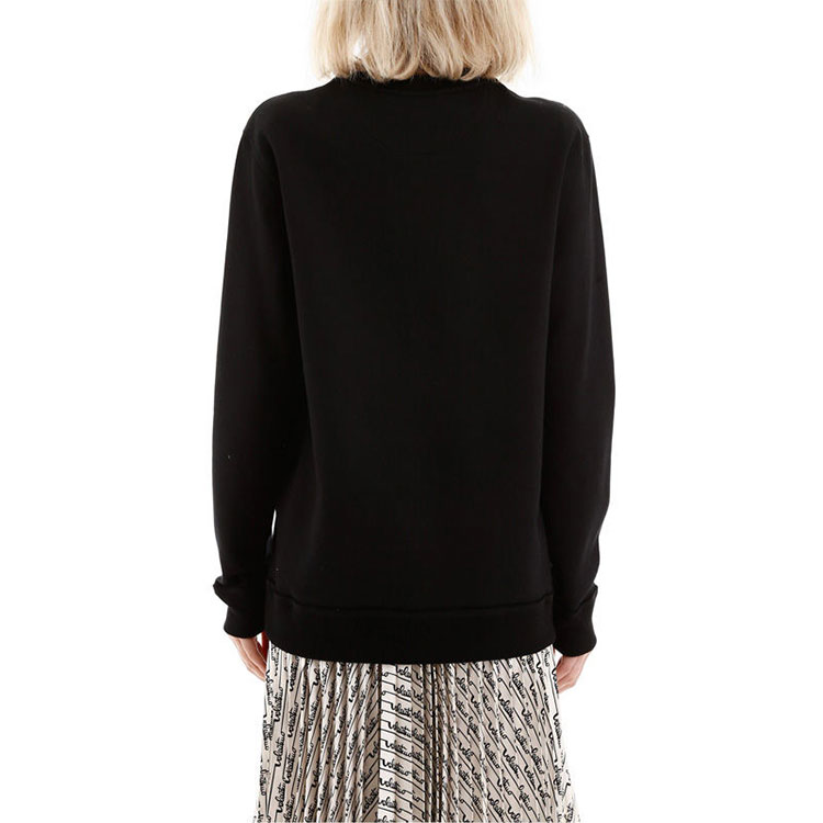 Shop (W) Valentino SS21 Sweatshirt Hitam Lengan Panjang Crewneck. TB3MF05C5B30N1