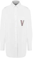 Order (W) Valentino SS21 白色休閒長袖襯衫. TB3AB16N1M10B0