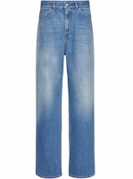 (Women) Valentino SS22 1985 Collection Wide-Leg Jeans Blue BDD13P8EF558 (Women) Valentino SS22 1985 Collection Wide-Leg Jeans Blue BDD13P8EF558