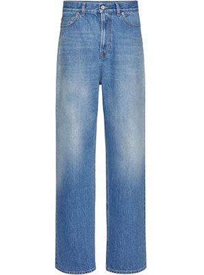 (W) Valentino SS22 1985 系列寬管牛仔褲 藍色 BDD13P8EF558 Buy (W) Valentino SS22 1985 系列寬管牛仔褲 藍色 BDD13P8EF558