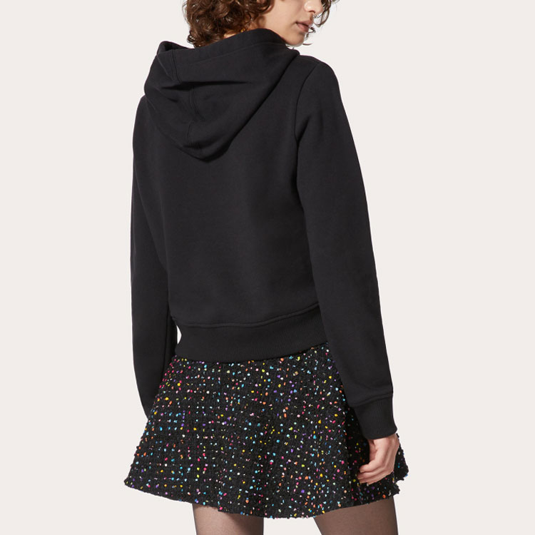 Purchase (W) Valentino SS22 Hoodie Rajut Hitam Pullover XB3MF16C71R0NO