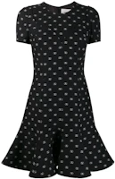 Order (W) Valentino SS22 黑色短袖连衣裙 BVAIV34N90NA