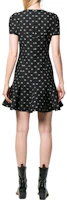 Shop (W) Valentino SS22 黑色短袖连衣裙 BVAIV34N90NA