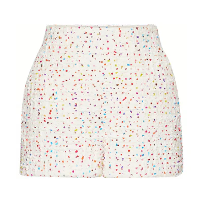 (Women) Valentino SS22 Tweed Casual Shorts Beige. XB3RF1V76VPAM0