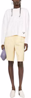 Lookbook (Women) Valentino SS22 White Wool Knit Pullover Sweater Crew Neck. BKC35F7F8A03