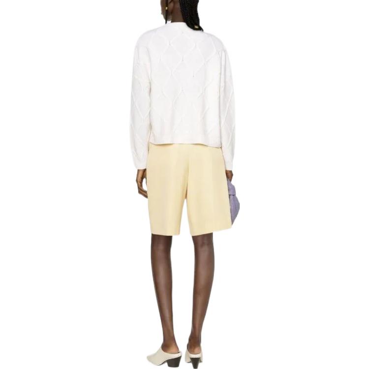 Shop (W) 발렌티노 SS22 화이트 울 니트 크루넥 풀오버 스웨터. BKC35F7F8A03