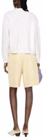 Shop (Women) Valentino SS22 White Wool Knit Pullover Sweater Crew Neck. BKC35F7F8A03
