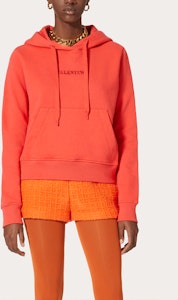 (W) 발렌티노 SS22 로고 니트 후디 패션 스웨트셔츠. XB3MF16C71R391 Lookbook (W) 발렌티노 SS22 로고 니트 후디 패션 스웨트셔츠. XB3MF16C71R391