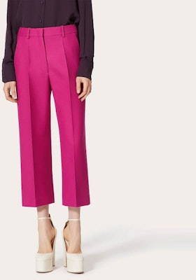 (W) 발렌티노 SS22 핑크 솔리드 버튼 캐주얼 바지 XB3RB4M66LRFP1 Lookbook (W) 발렌티노 SS22 핑크 솔리드 버튼 캐주얼 바지 XB3RB4M66LRFP1