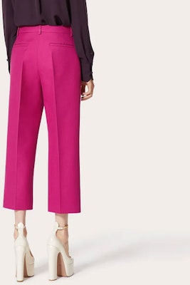 (W) 발렌티노 SS22 핑크 솔리드 버튼 캐주얼 바지 XB3RB4M66LRFP1 Shop (W) 발렌티노 SS22 핑크 솔리드 버튼 캐주얼 바지 XB3RB4M66LRFP1