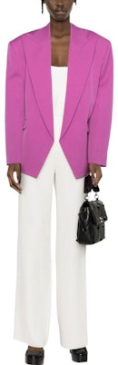 (W) Valentino SS23 高腰寬褲 休閒白色長褲. BRB5961MM-A03 Lookbook (W) Valentino SS23 高腰寬褲 休閒白色長褲. BRB5961MM-A03