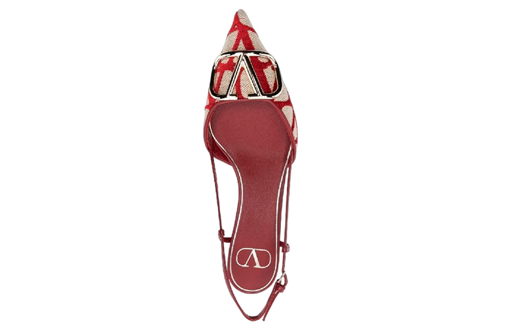 (W) Valentino Stiletto High Heels 'Beige Red' 圖 5