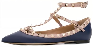 (Women) Valentino Stiletto Pumps 'Blue Patent Buckle' UW2S0376VODFE6 (Women) Valentino Stiletto Pumps 'Blue Patent Buckle' UW2S0376VODFE6