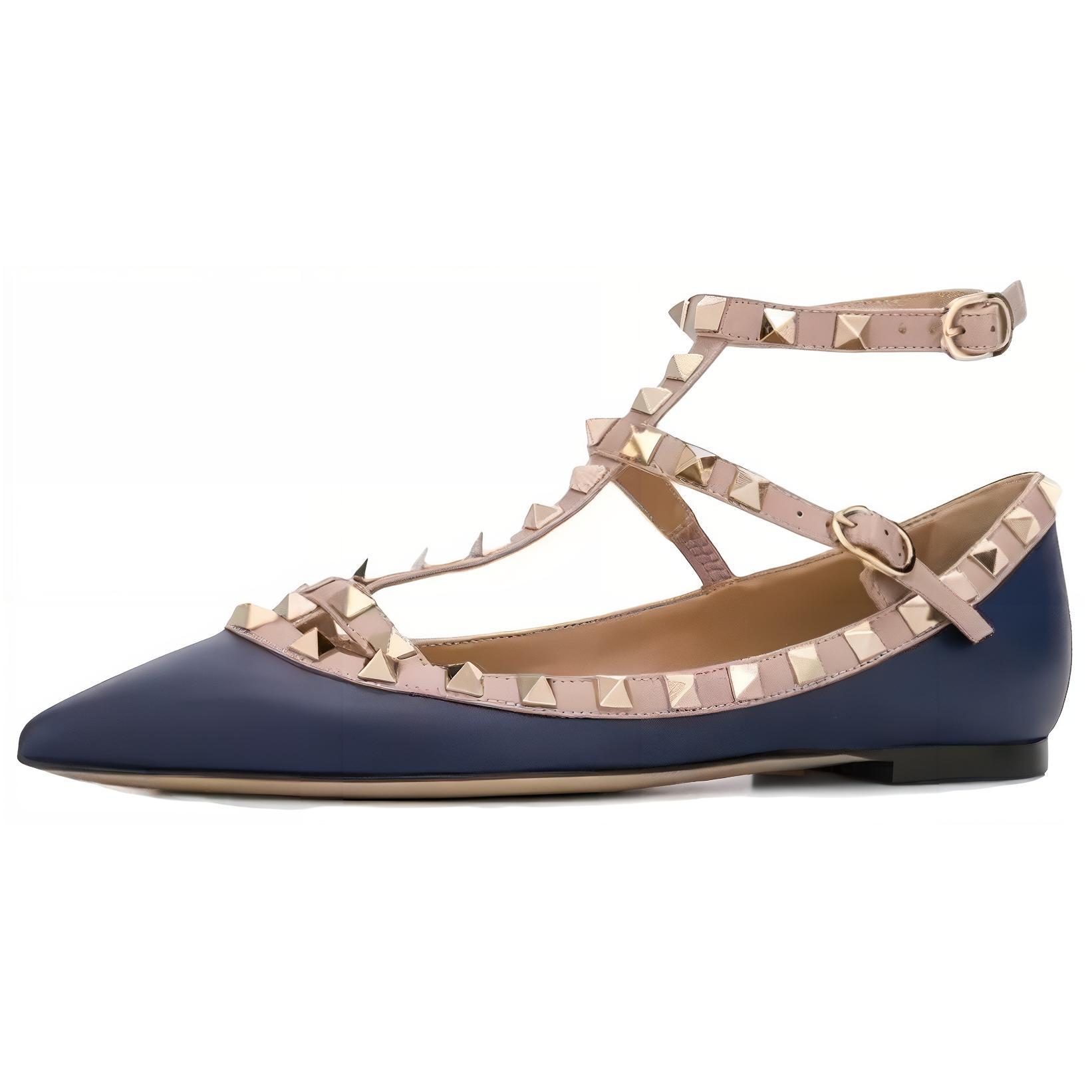 (Women) Valentino Stiletto Pumps 'Blue Patent Buckle' UW2S0376VODFE6