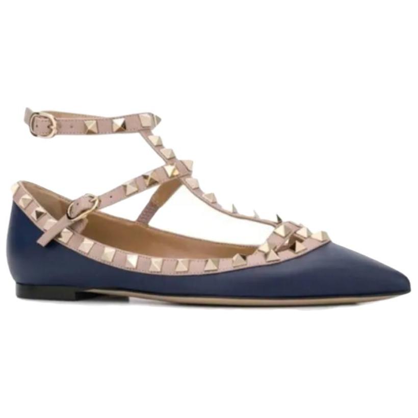 Order (Women) Valentino Stiletto Pumps 'Blue Patent Buckle' UW2S0376VODFE6
