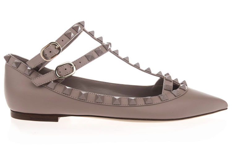 (W) Valentino Stud Flat 'Pink' 圖 2