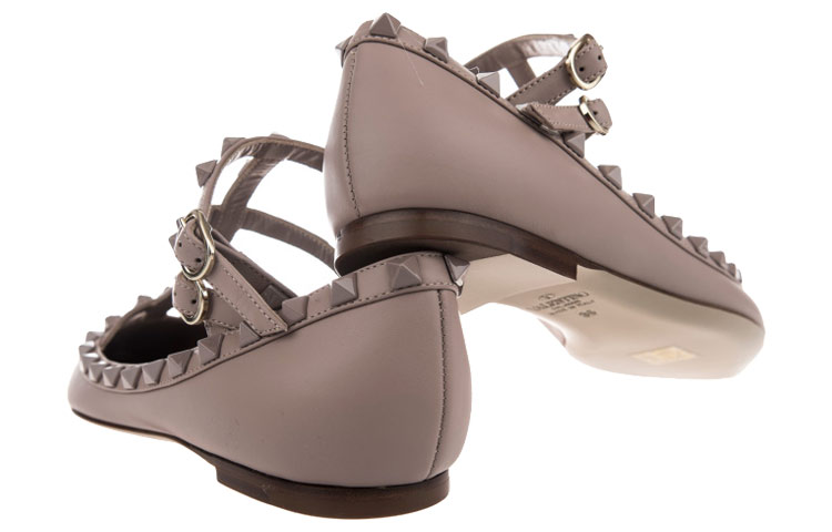 (W) Valentino Stud Flat 'Pink' 圖 5