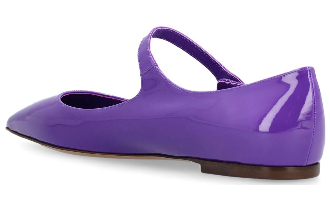 (W) Valentino Studded Buckle Pointed-Toe Flats 'Purple Patent' 圖 3