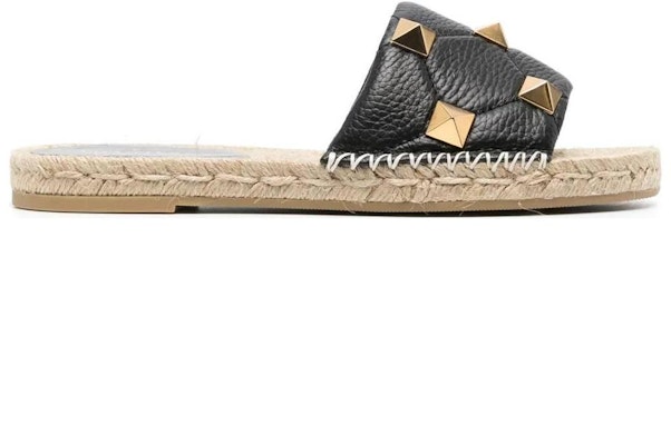 (Women) Valentino Studded Flat Sandal 'Black' 2W2S0FY0HYZ0NO Order (Women) Valentino Studded Flat Sandal 'Black' 2W2S0FY0HYZ0NO