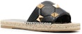 (W) Sandal Rata Valentino Bertabur 'Hitam' 2W2S0FY0HYZ0NO
