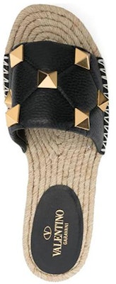 (Women) Valentino Studded Flat Sandal 'Black' 2W2S0FY0HYZ0NO Shop (Women) Valentino Studded Flat Sandal 'Black' 2W2S0FY0HYZ0NO